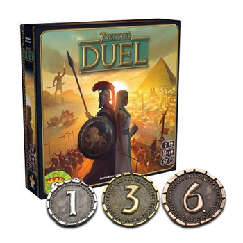 Moedas & Co - Kit 7 Wonders Duel