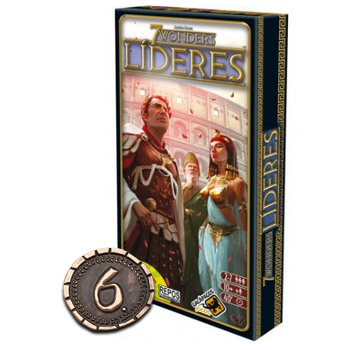 Moedas & Co - Kit 7 Wonders Expansão Líderes